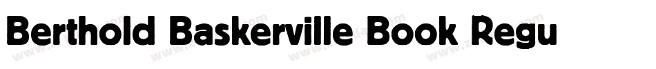 Berthold Baskerville Book Regular字体转换